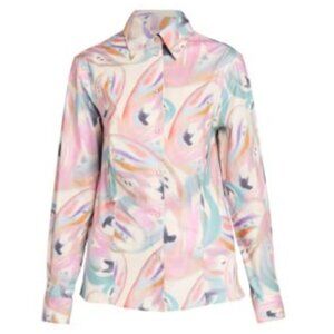 NWT Butterfly Wings Stretch-Cotton Shirt Etro